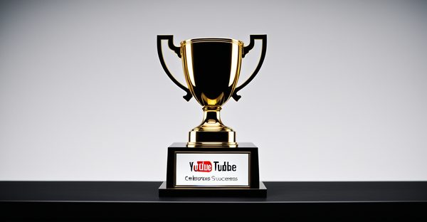 Trophée youtube personnalisable : célébrez vos succès créateurs